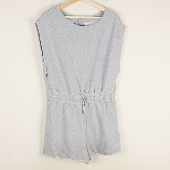 Urban Outfitters Out From Under Tina Terry Cutout Gray Romper Womens Sz L - Picture 1 of 8